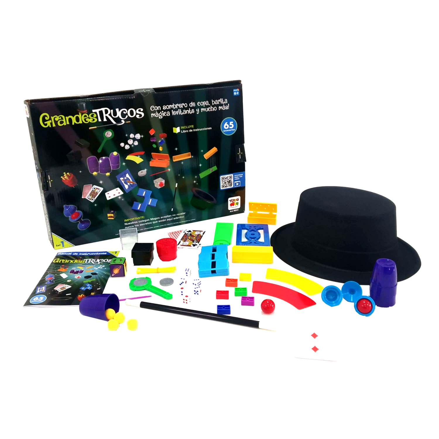 Juego de Magia Grandes Trucos Set 1 (65 Accesorios) - Toyng-0