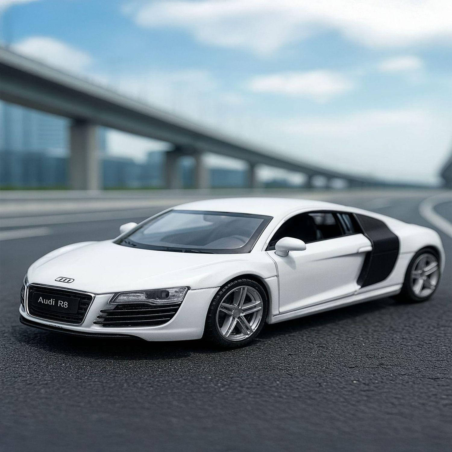 Auto Audi R8 Coupe 2007 S Escala 1:43 - Welly-5