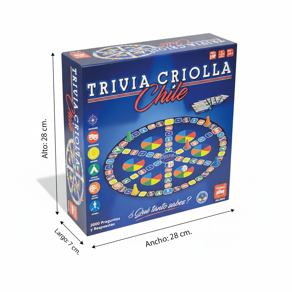 Juego de Mesa Trivia Criolla de Chile - Toyng-5