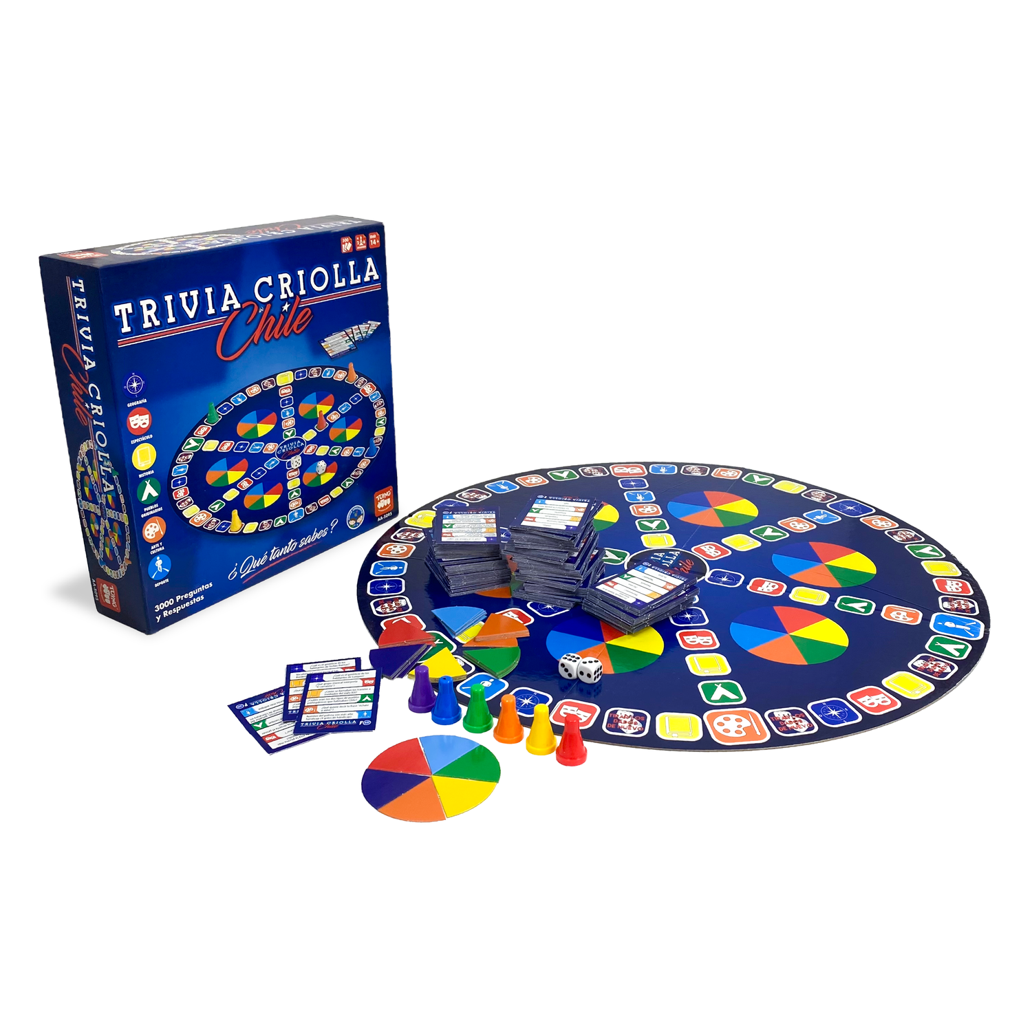 Juego de Mesa Trivia Criolla de Chile - Toyng-0