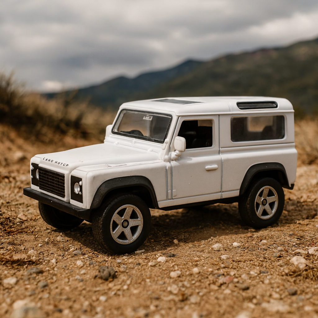Auto Land Rover Defender - Welly Escala 1:60-2