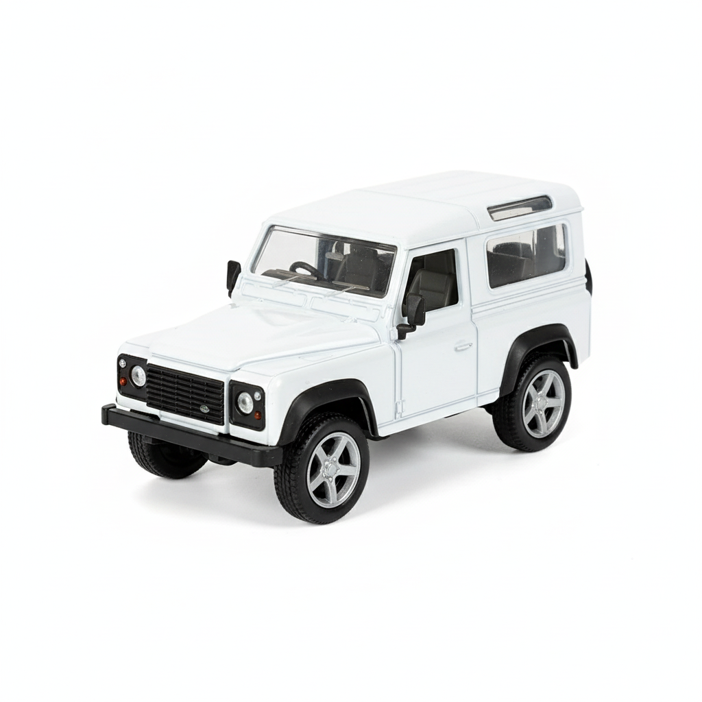 Auto Land Rover Defender - Welly Escala 1:60-4