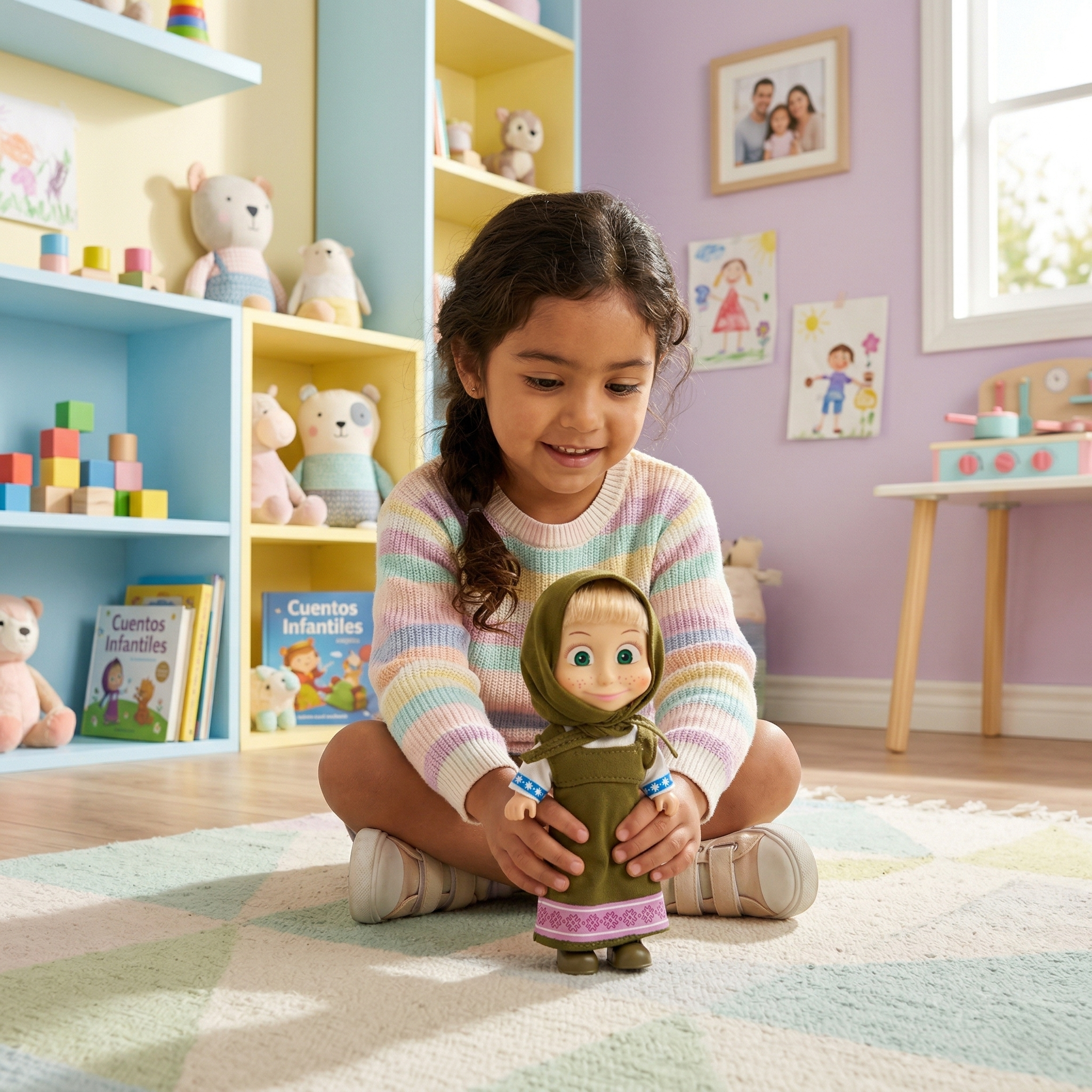 Juguete Muñeca Masha Vestido Verde - Masha Y El Oso-5