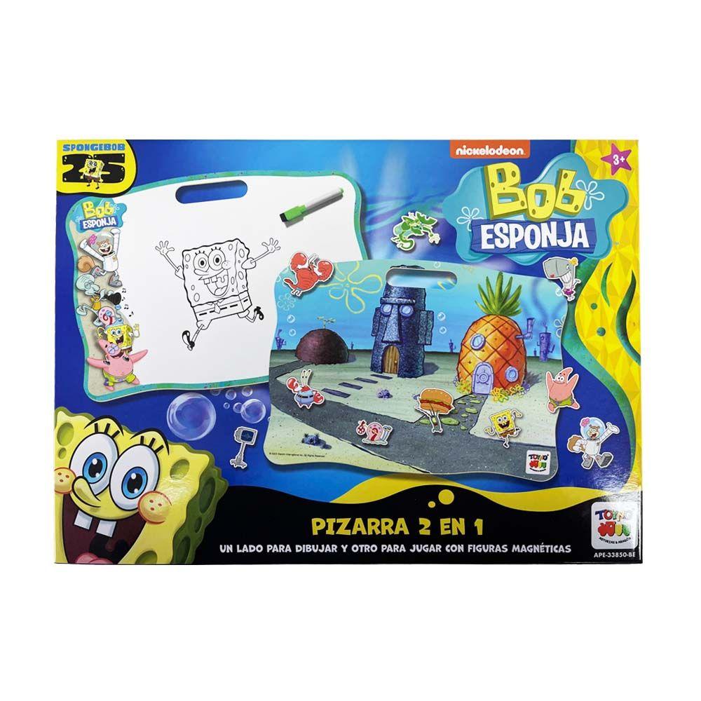 Juego Educativo Pizarra 2 En 1 Pizarra 2 En 1 - Bob Esponja-5