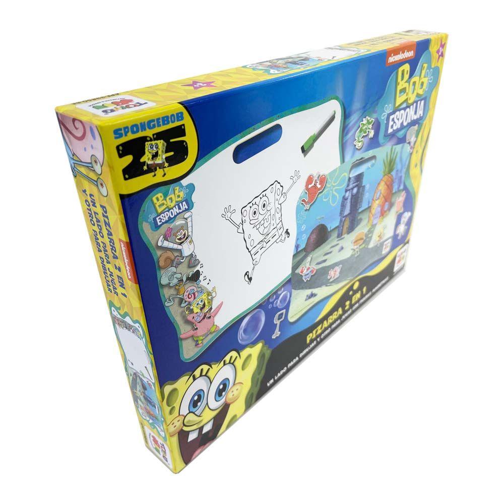 Juego Educativo Pizarra 2 En 1 Pizarra 2 En 1 - Bob Esponja-6