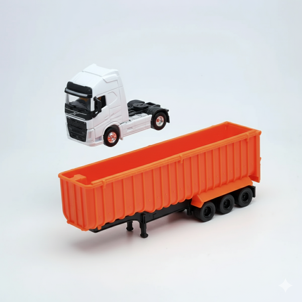 Camión Volvo Heavy Tipper Escala 1:64 - Welly-2