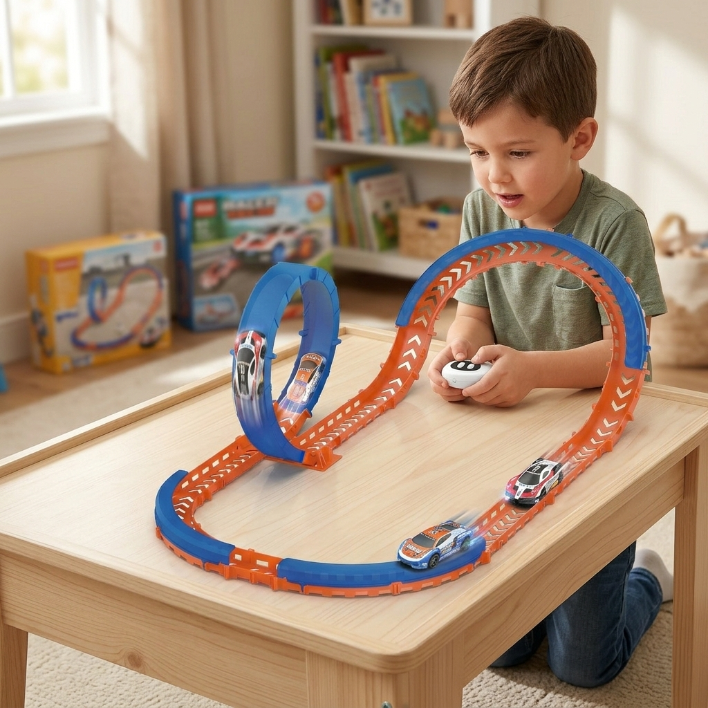 Juguete Pista De Autos De 41 Piezas Con Control  - Toyng-4