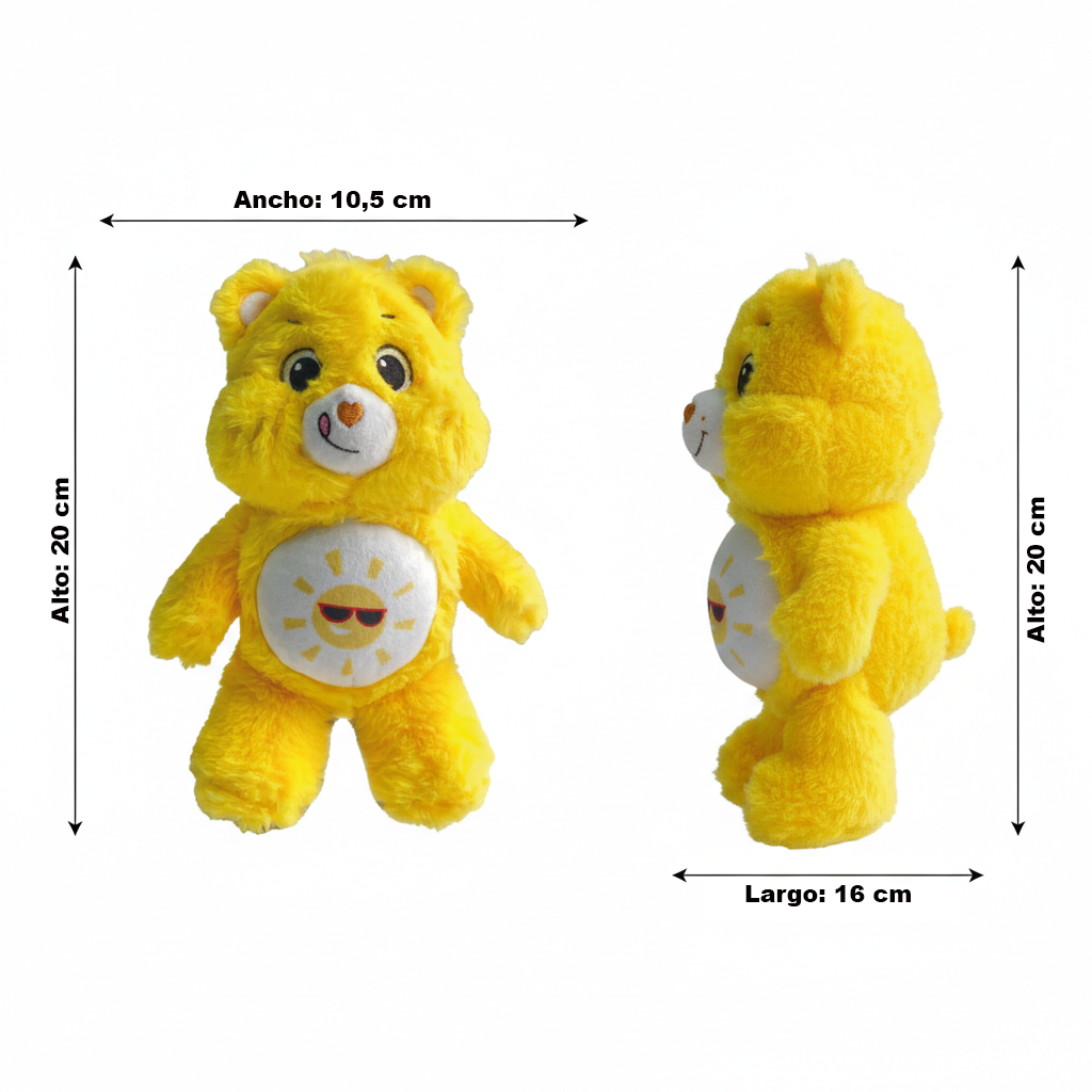 Peluche Divertosito Amarillo 20 Cm - Ositos Cariñositos-3