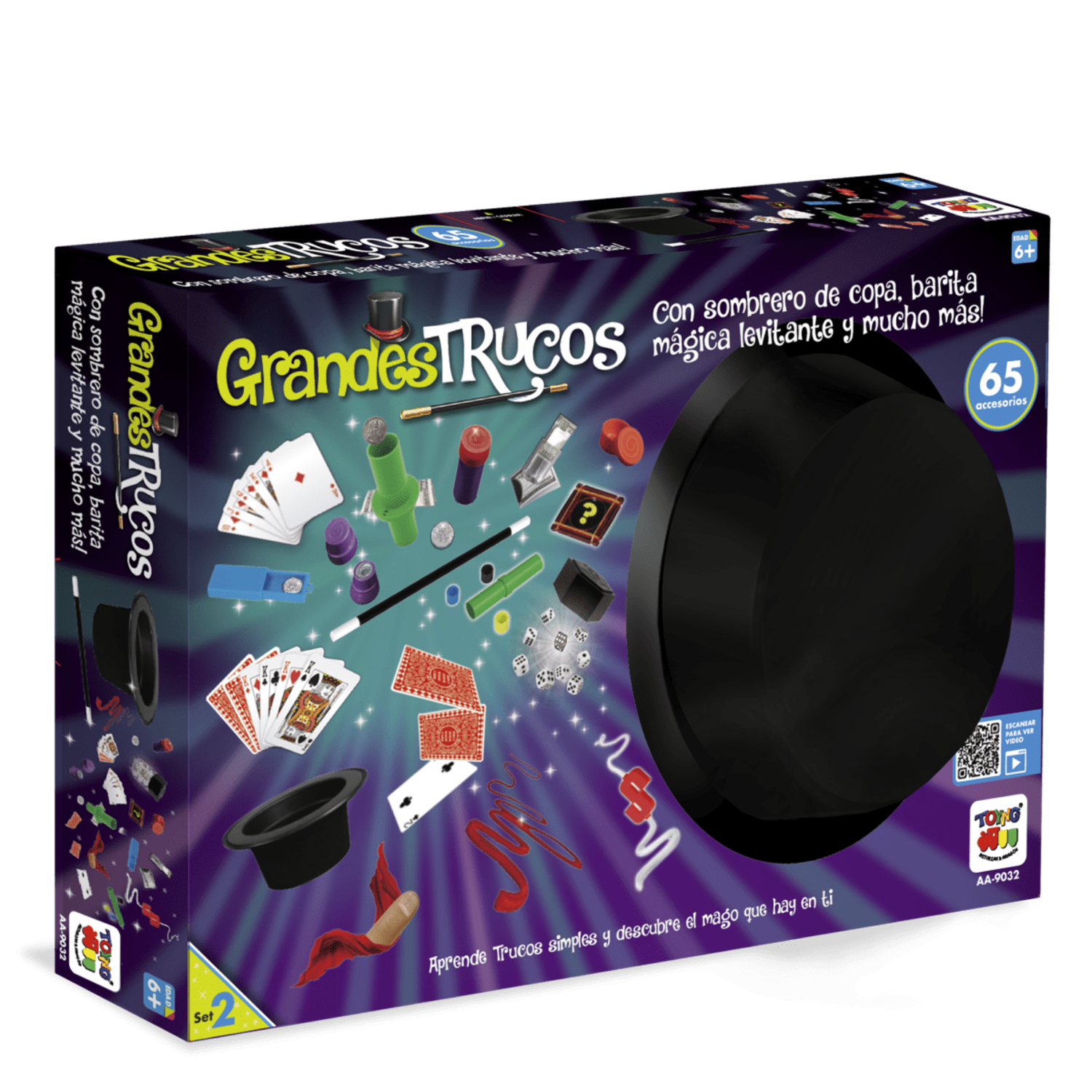 Grandes Trucos,Set 2,65 Accesorios C/Sombrero - Toyng-0