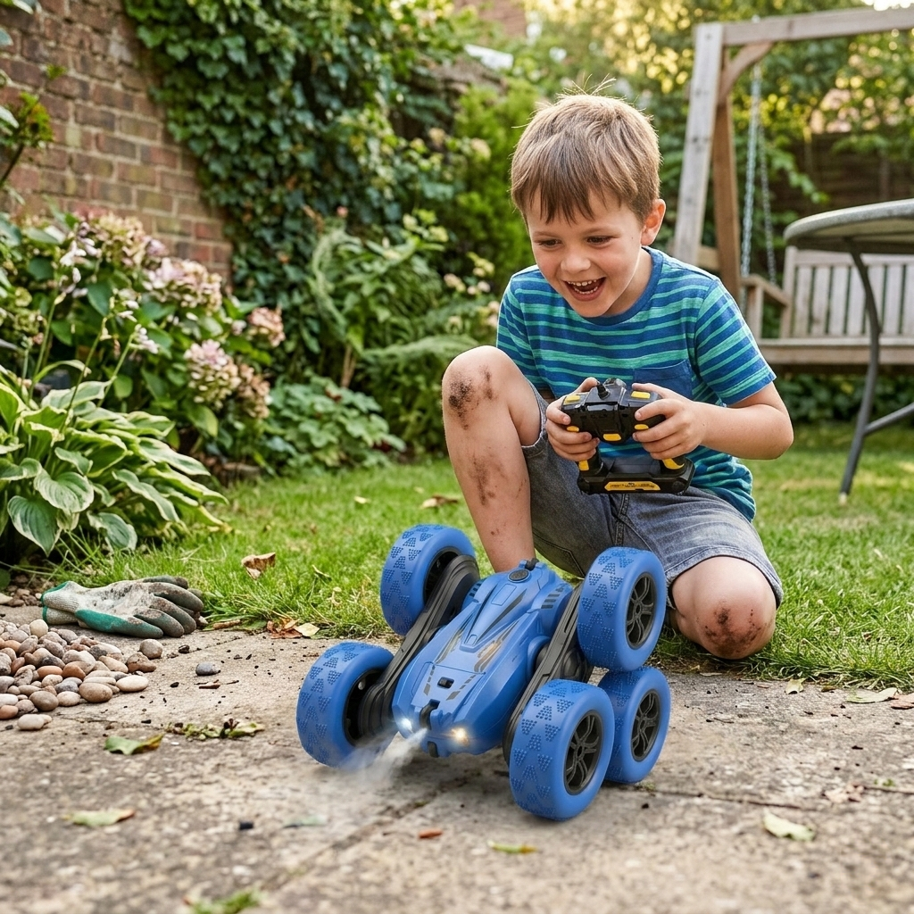 Juguete Auto Doble R/C Luces Y Musica - Toyng-5