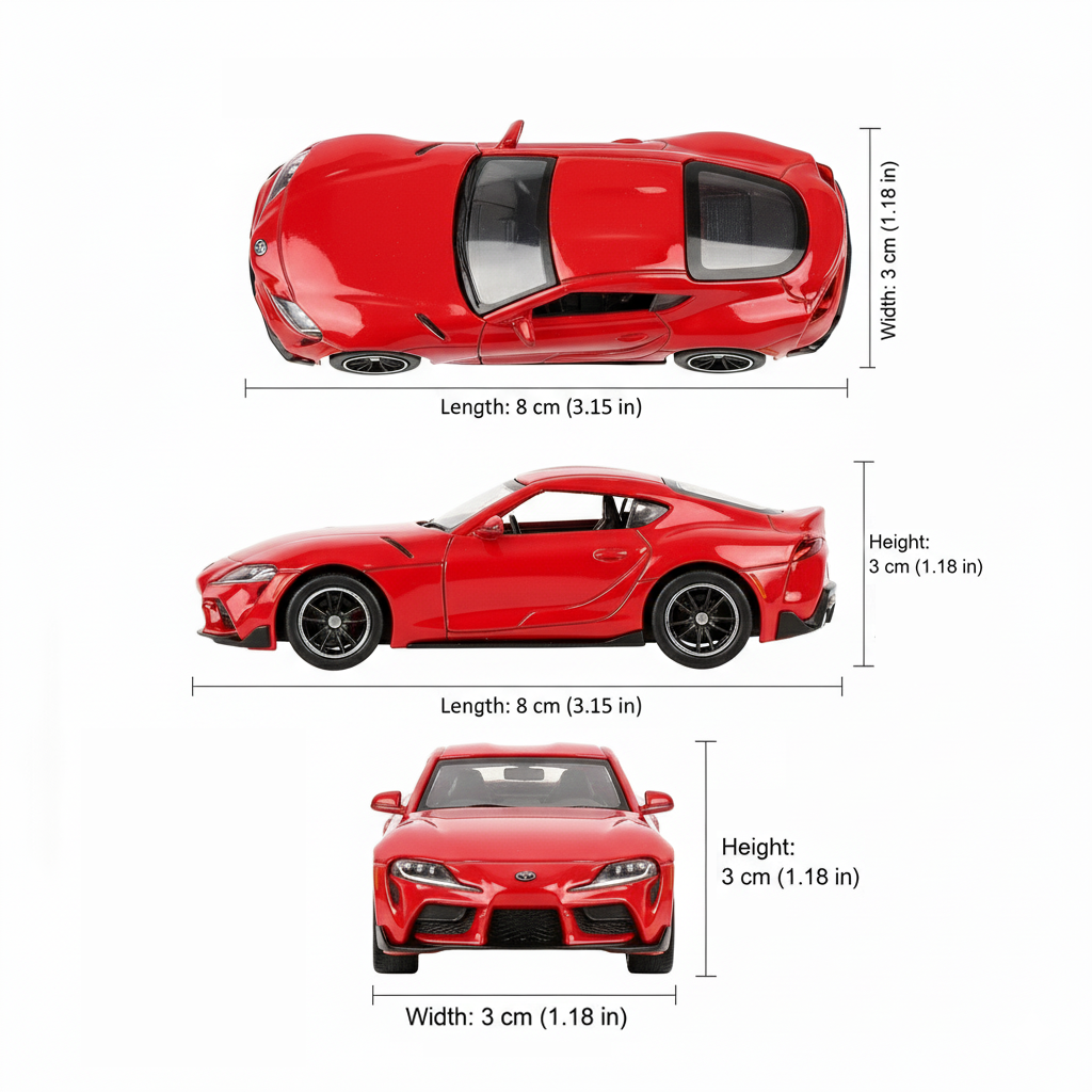 Auto Toyota Supra - Welly Escala 1:60-4