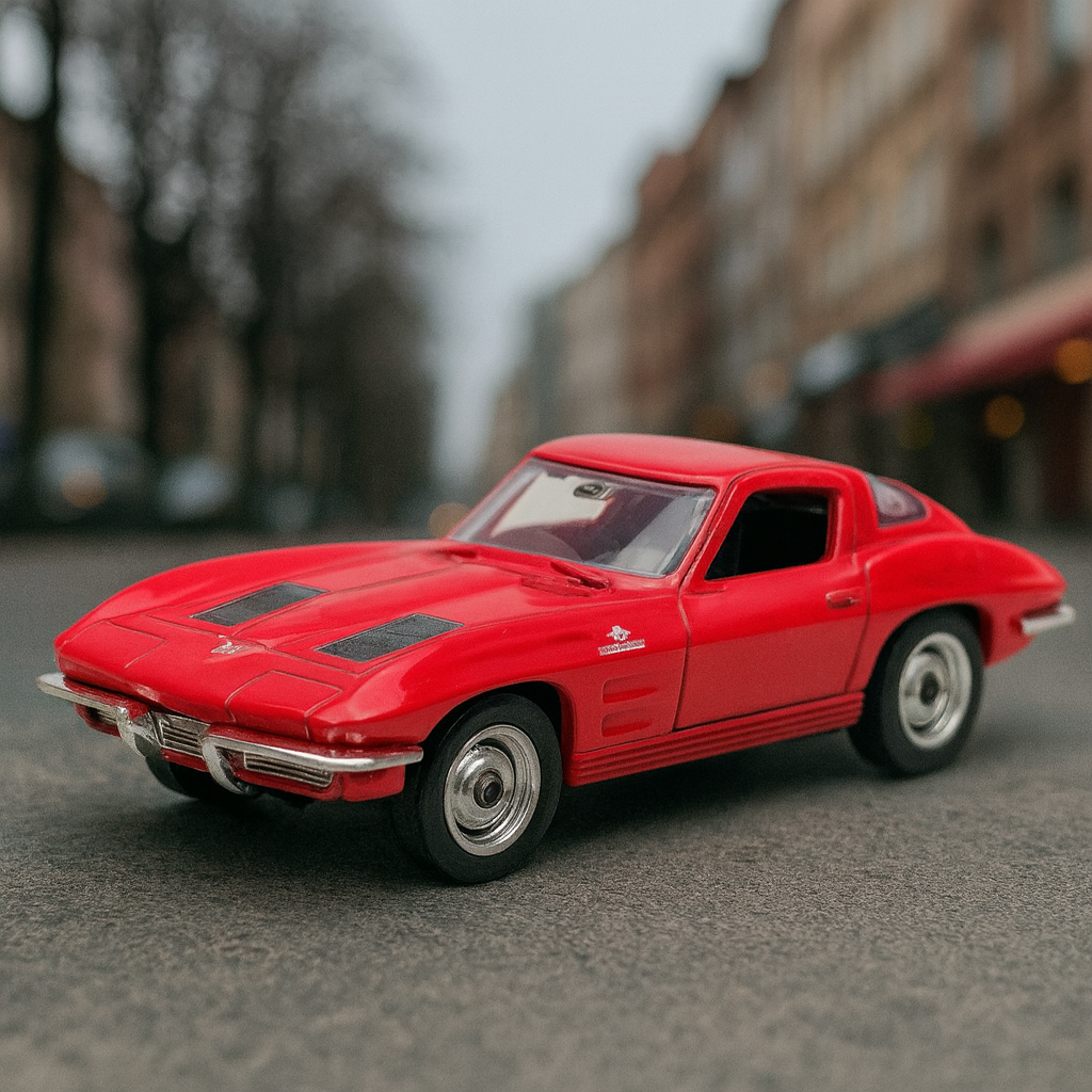 Auto Chevrolet Corvette 1963 - Welly Escala 1:60-2
