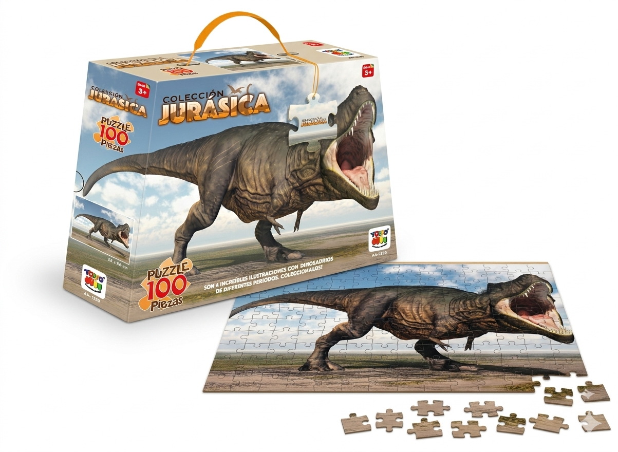 Puzzle Tyrannosaurus Colección Jurásica (100 Piezas) - Toyng-0