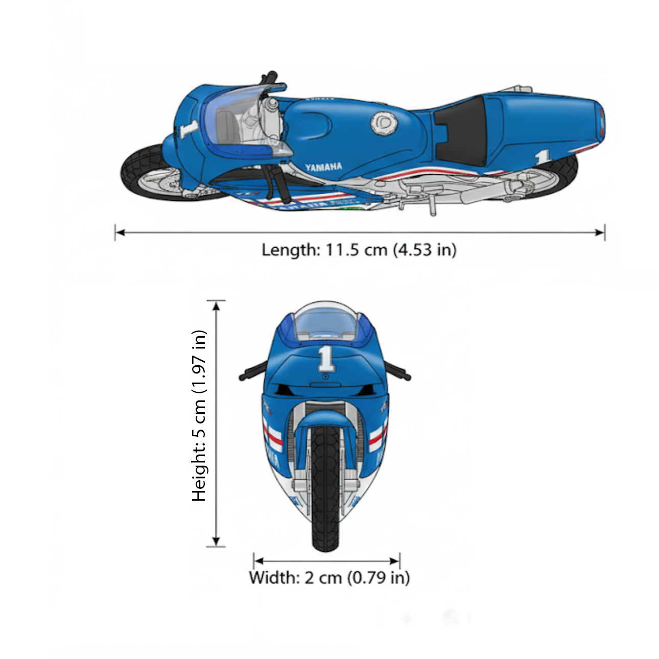 Moto Yamaha TZ250M Escala 1:18 - Welly-3