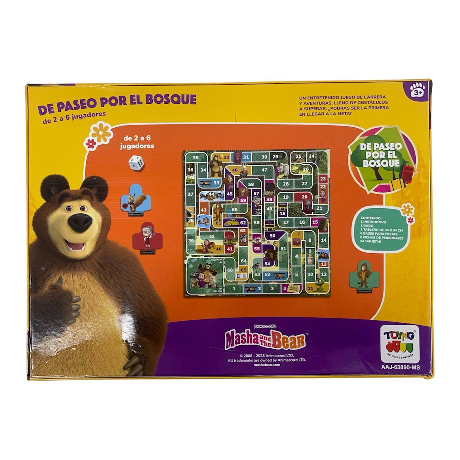 Juego de Mesa Paseo Por El Bosque - Masha Y El Oso-5