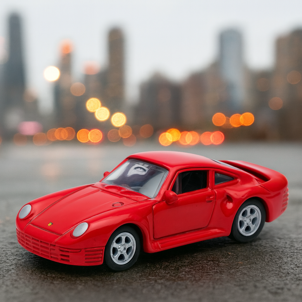 Auto Porsche 959 Escala 1:60 - Welly-4