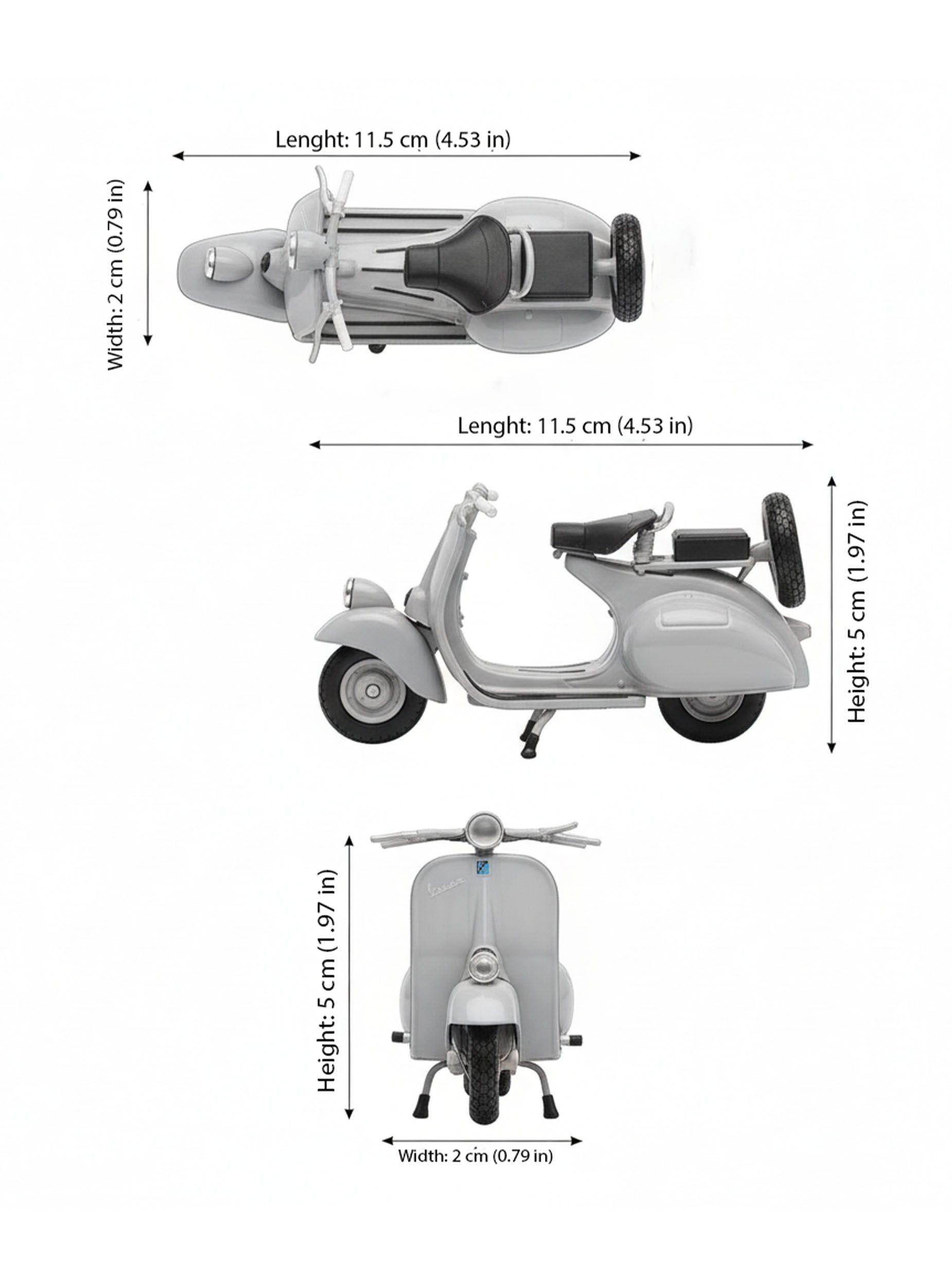 Moto Vespa 1953 125Cc - Welly Escala 1:18-3