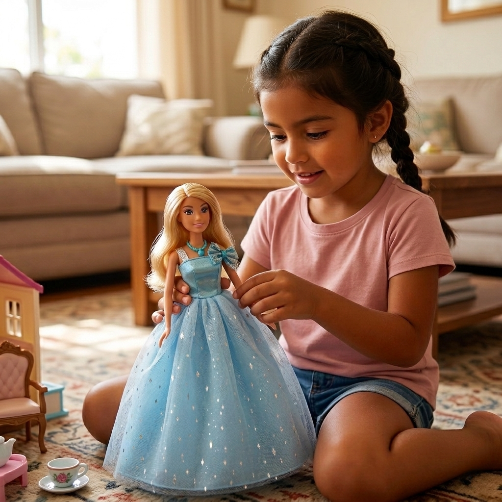 Juguete Muñeca Vestido Celeste - Toyng-5