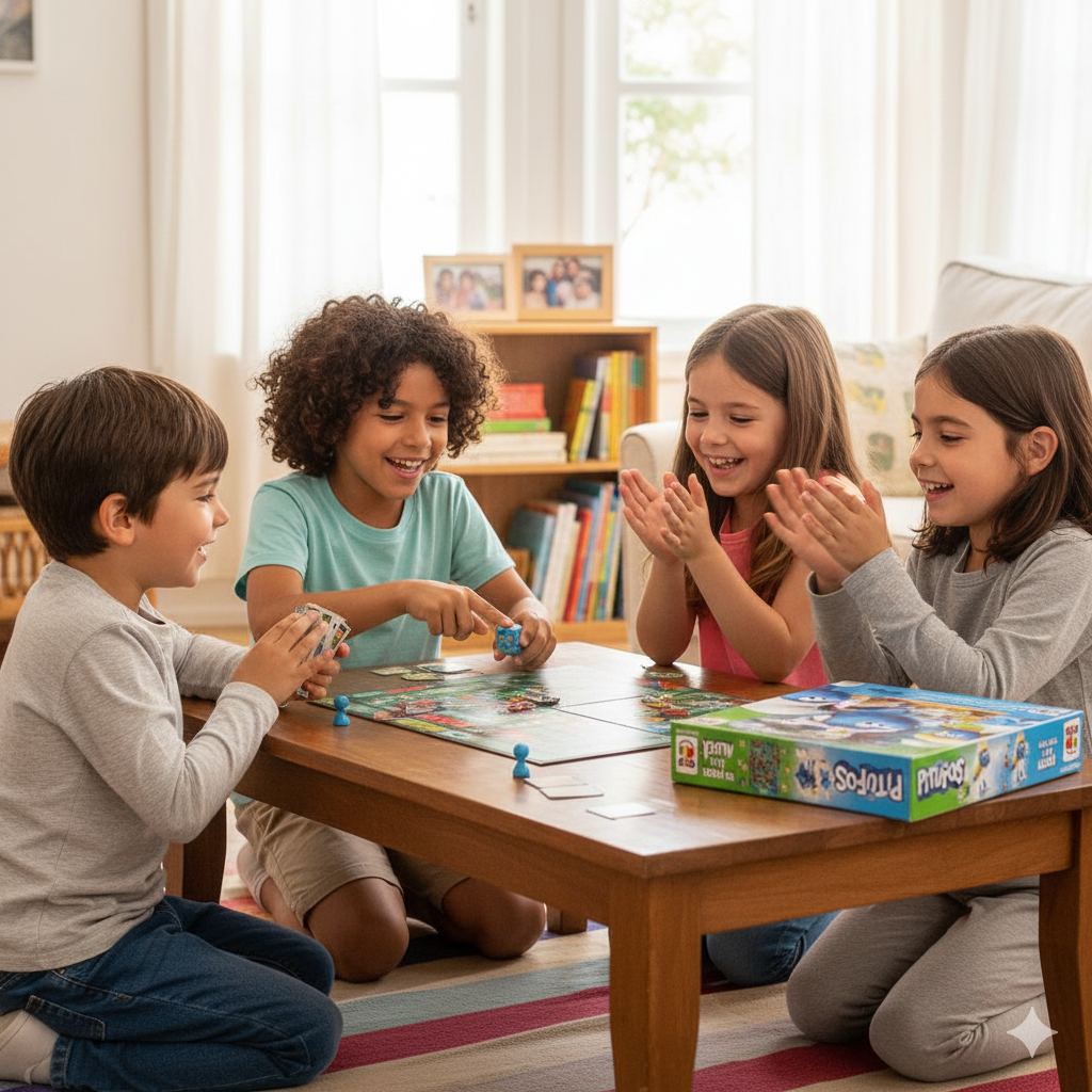 Juego de Mesa Vuelta A La Aldea - Los Pitufos-6