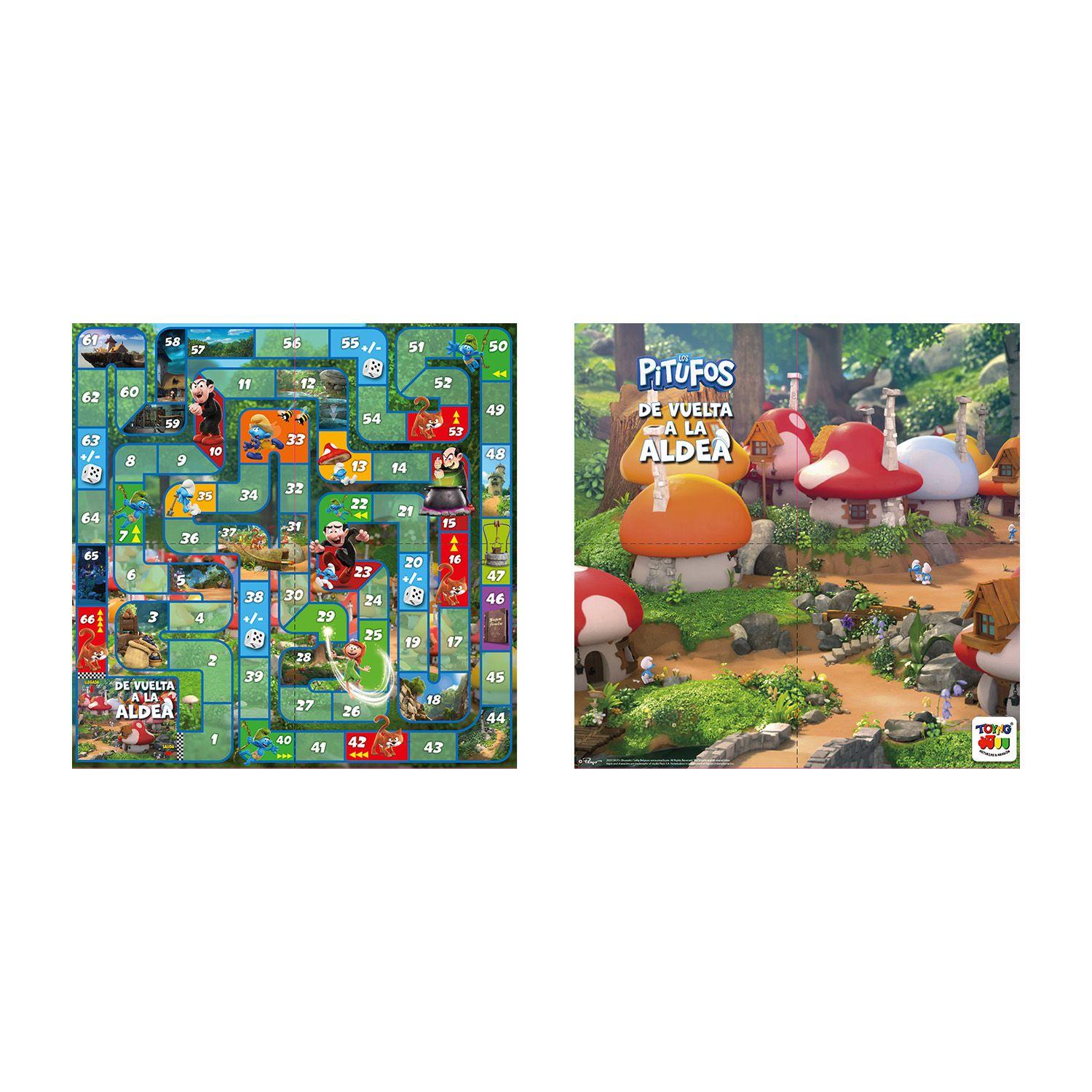 Juego de Mesa Vuelta A La Aldea - Los Pitufos-3