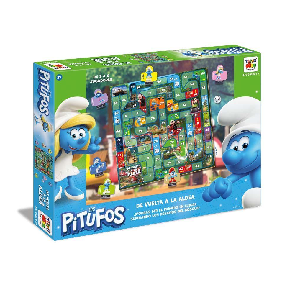 Juego de Mesa Vuelta A La Aldea - Los Pitufos-4