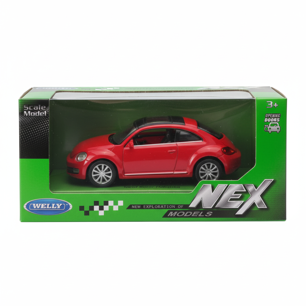 Auto Volkswagen The Beetle - Welly Escala 1:34:39-3