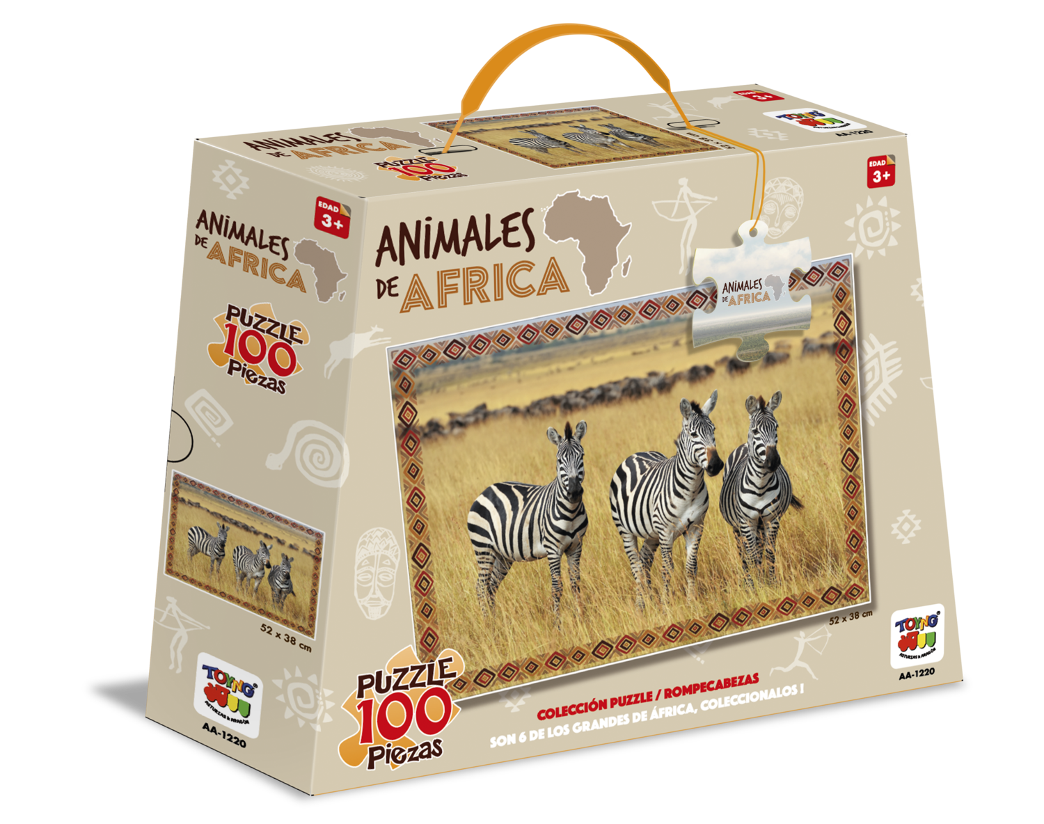 Puzzle Cebras (100 Piezas) - Toyng-2