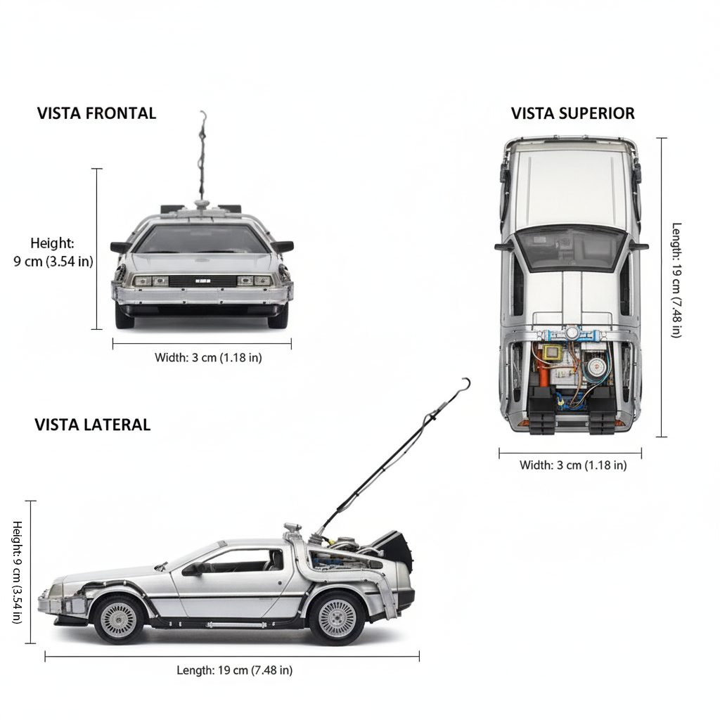 Back To The Future I Delorean - Welly Escala 1:24-4