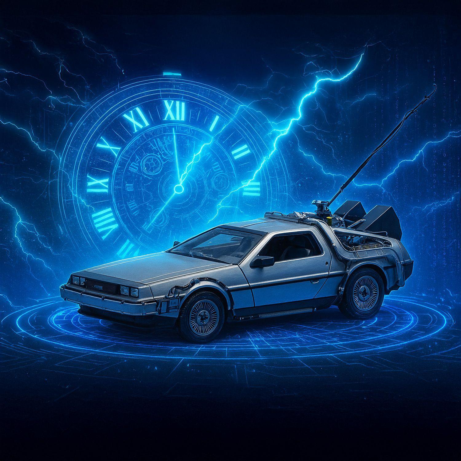Back To The Future I Delorean Escala 1:24 - Welly-5