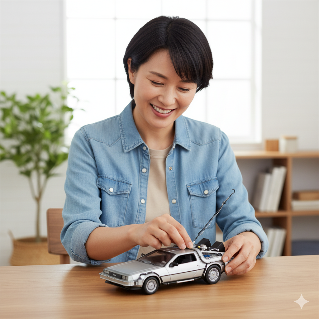 Back To The Future I Delorean Escala 1:24 - Welly-4