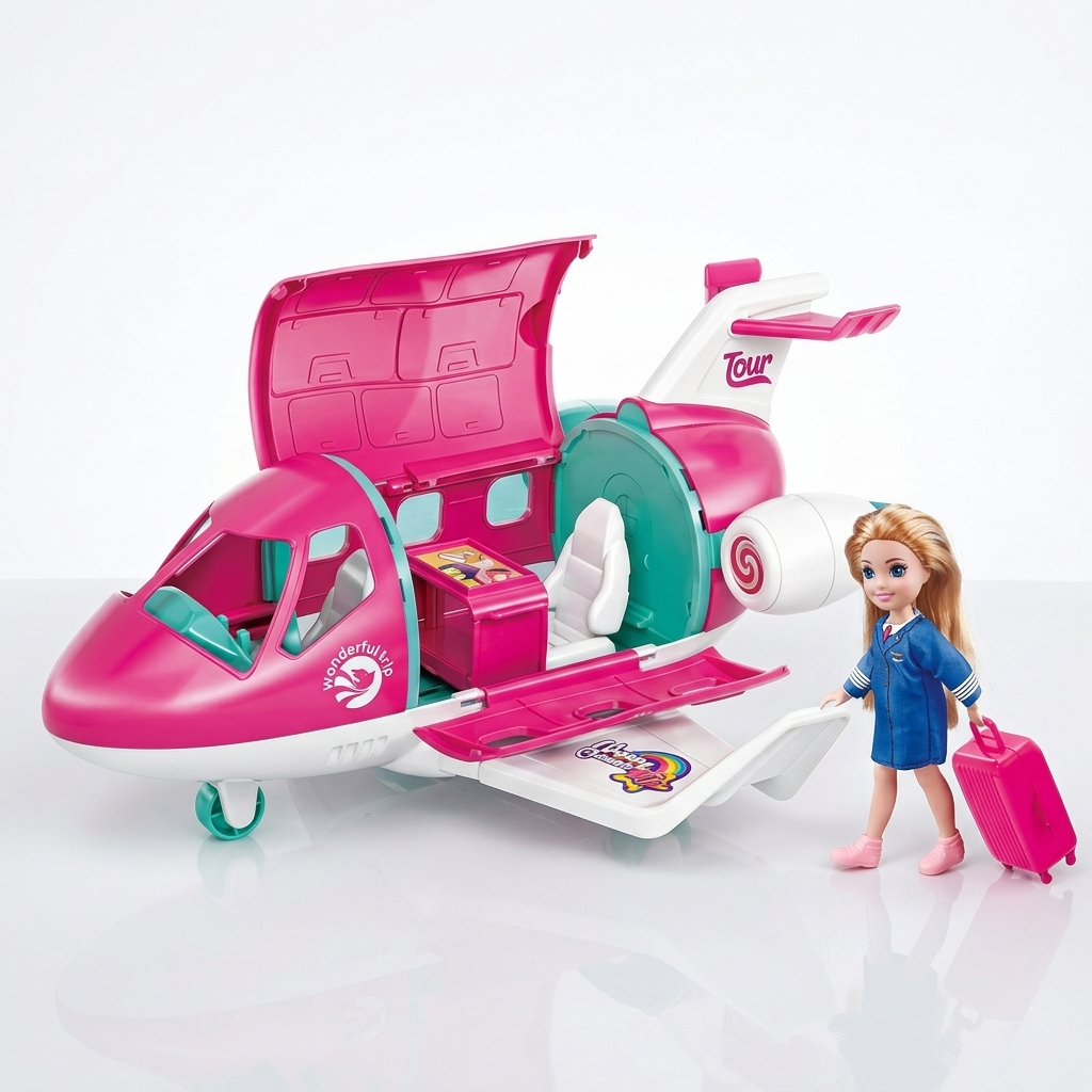 Juguete Set Avión Y Muñeca - Toyng-1