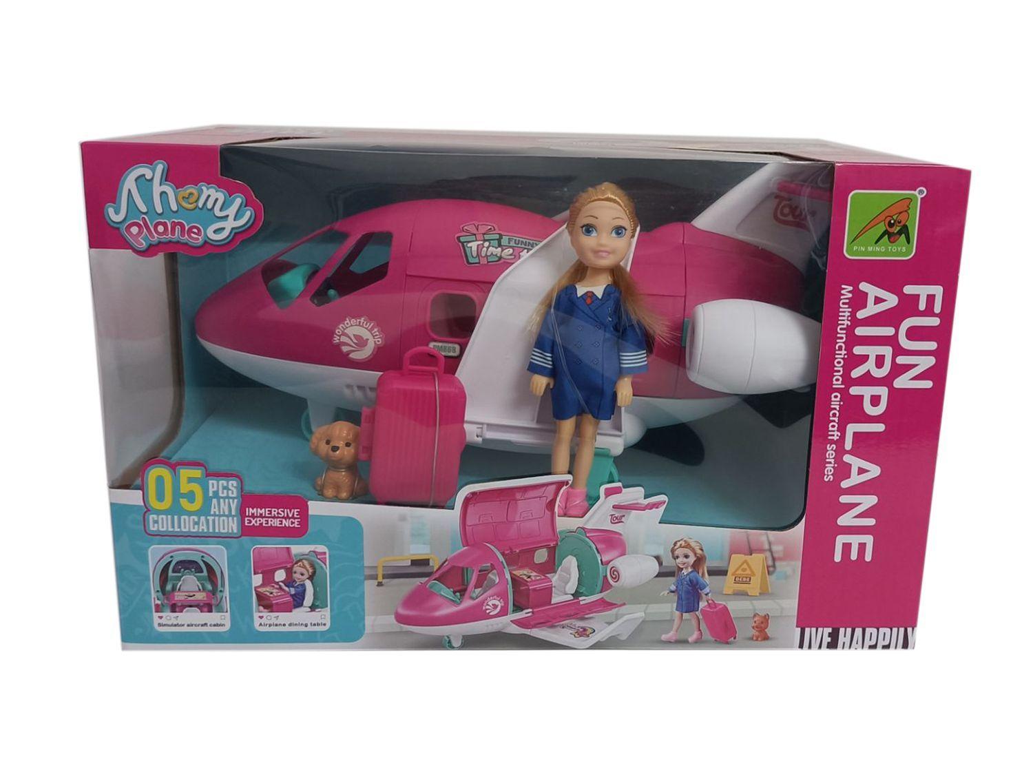 Juguete Set Avión Y Muñeca - Toyng-3