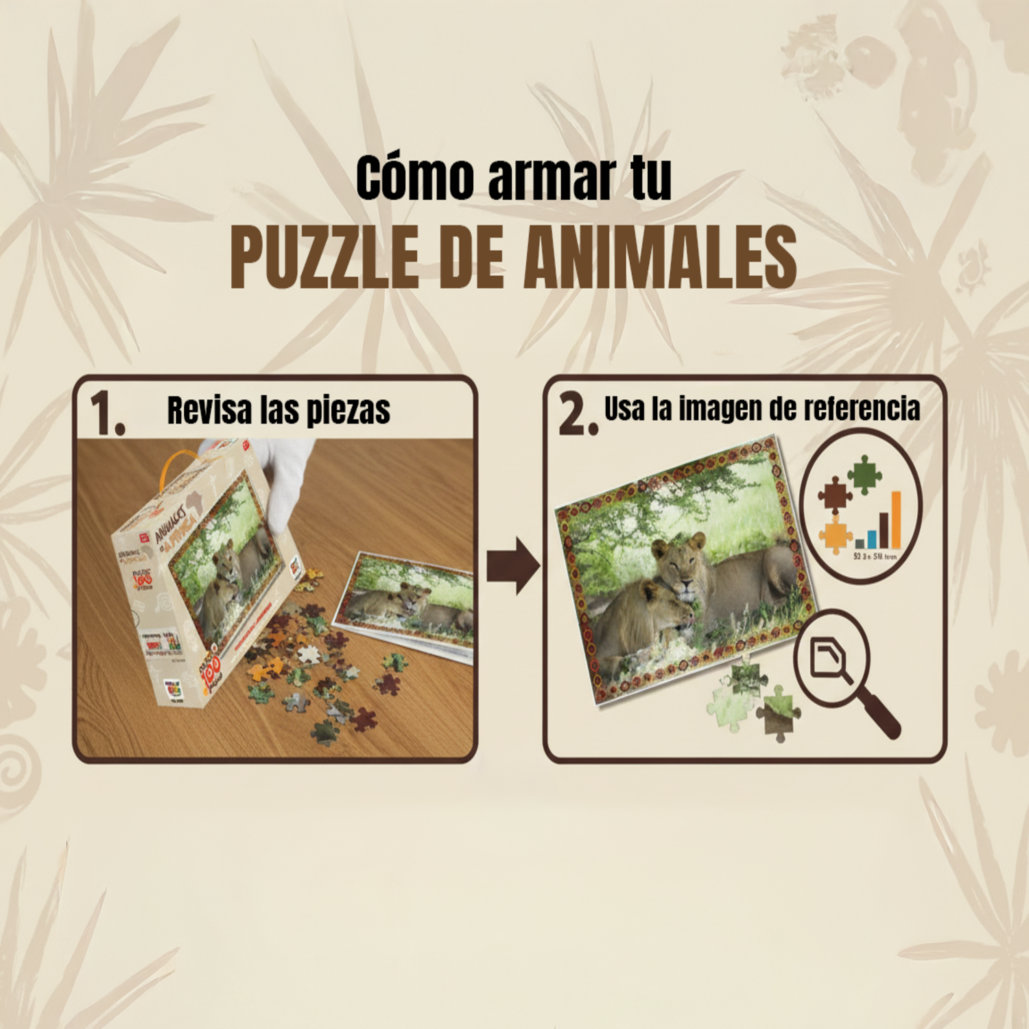Puzzle Leones (100 Piezas) - Toyng-5