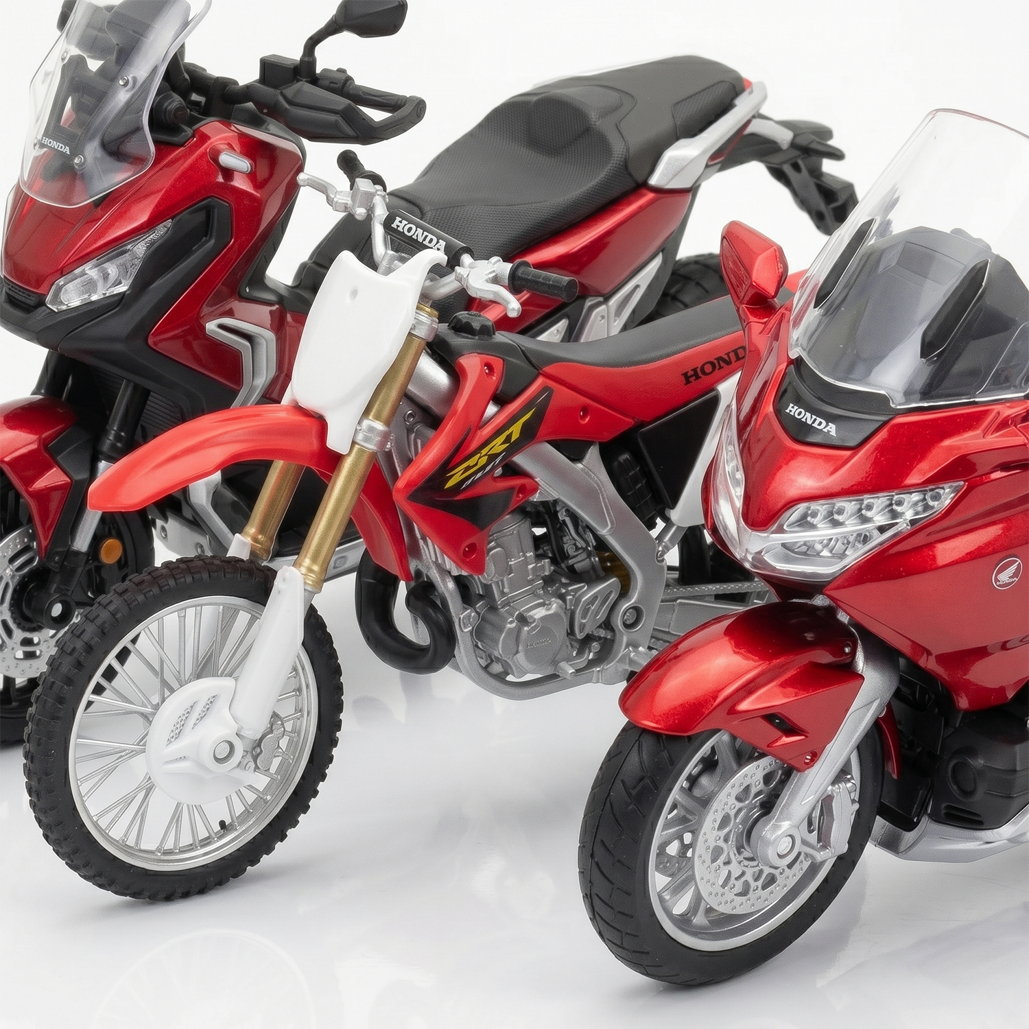 Pack x3 Motos Honda Welly Escala 1:18-4