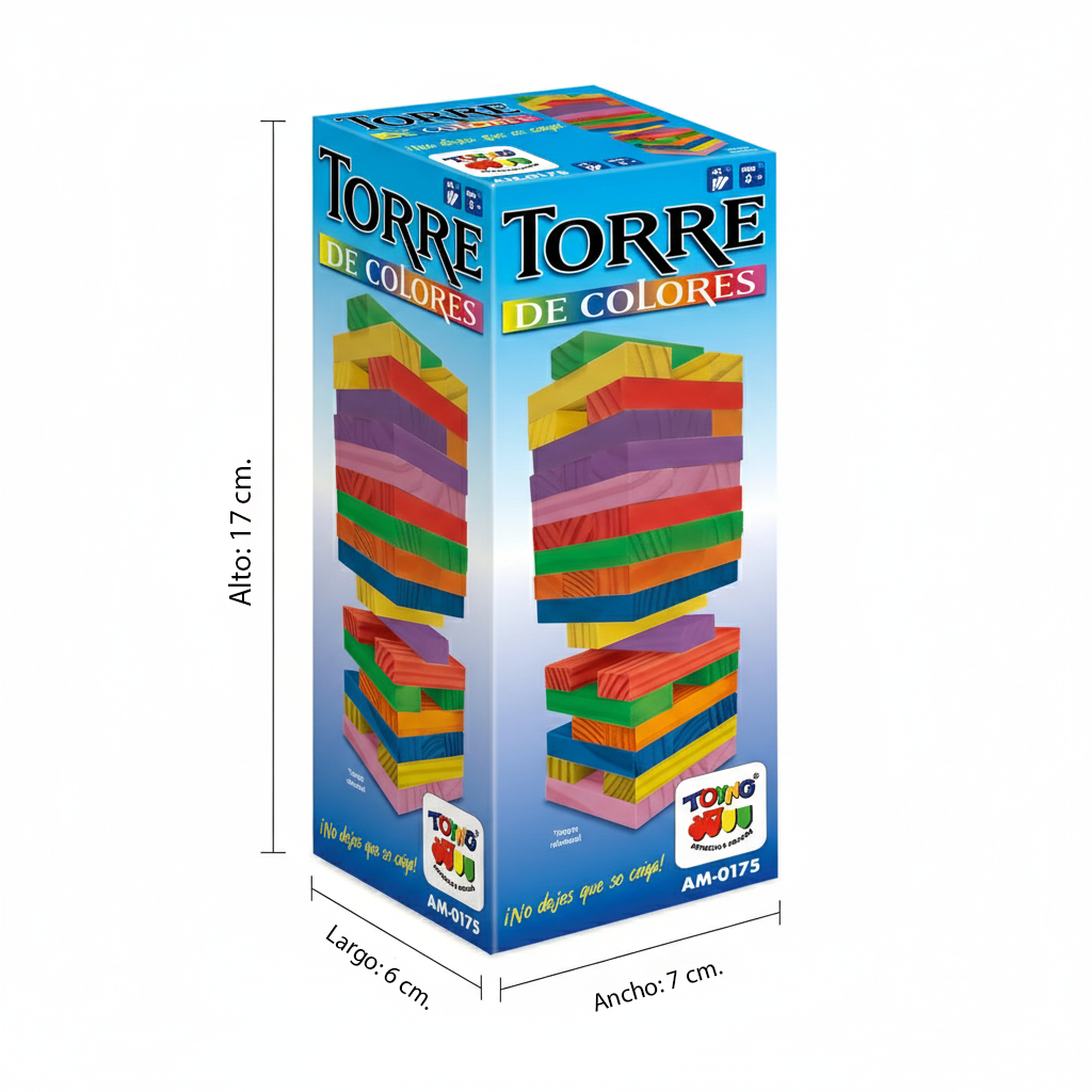Juego de Mesa Torre Color Chica - Toyng-5
