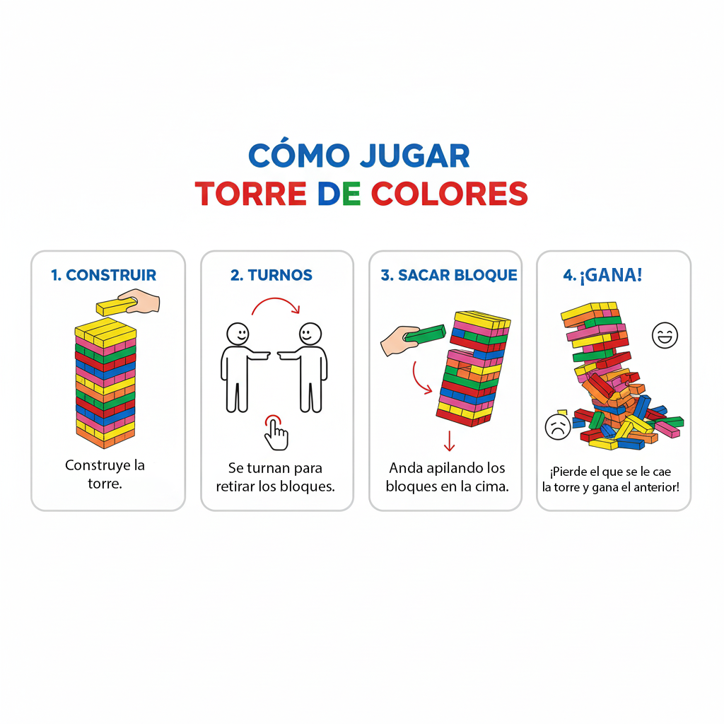Juego de Mesa Torre Color Chica - Toyng-7