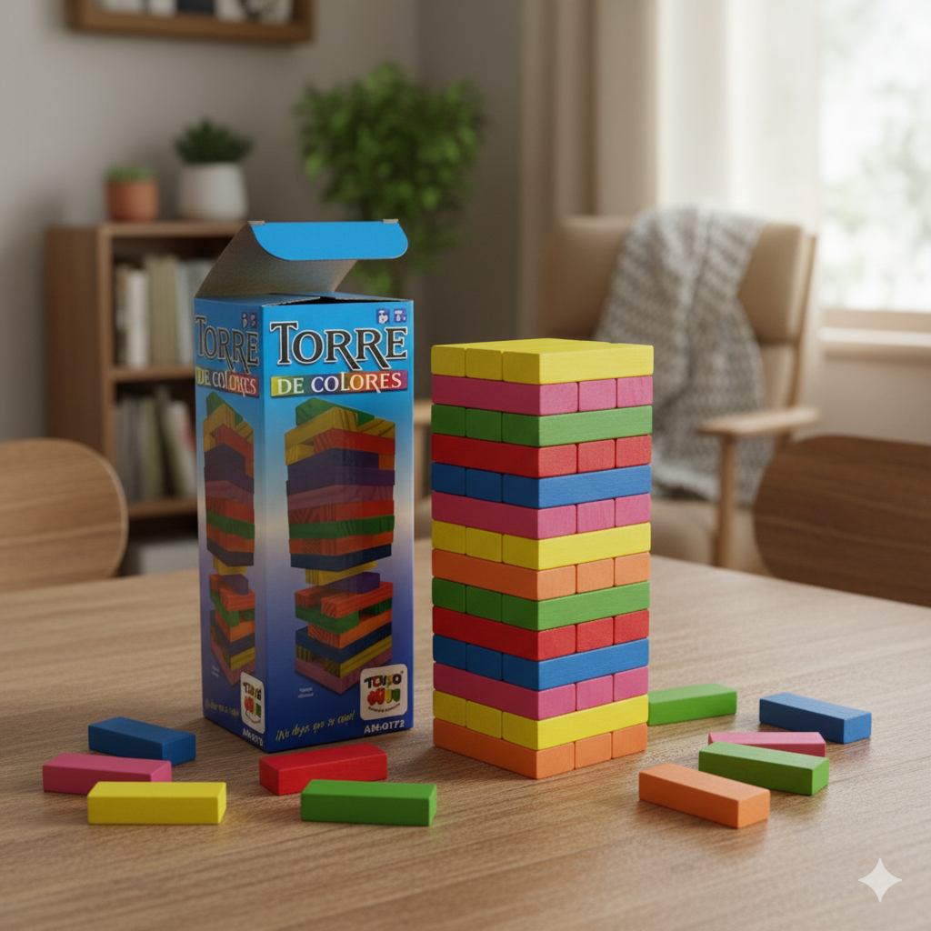 Juego de Mesa Torre Color Chica - Toyng-2