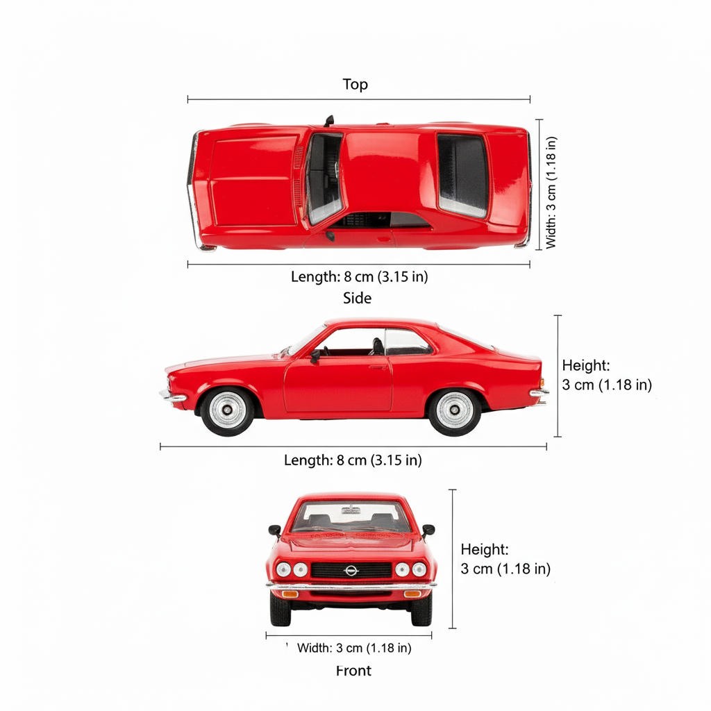 Auto Opel Manta Escala 1:60 - Welly-3