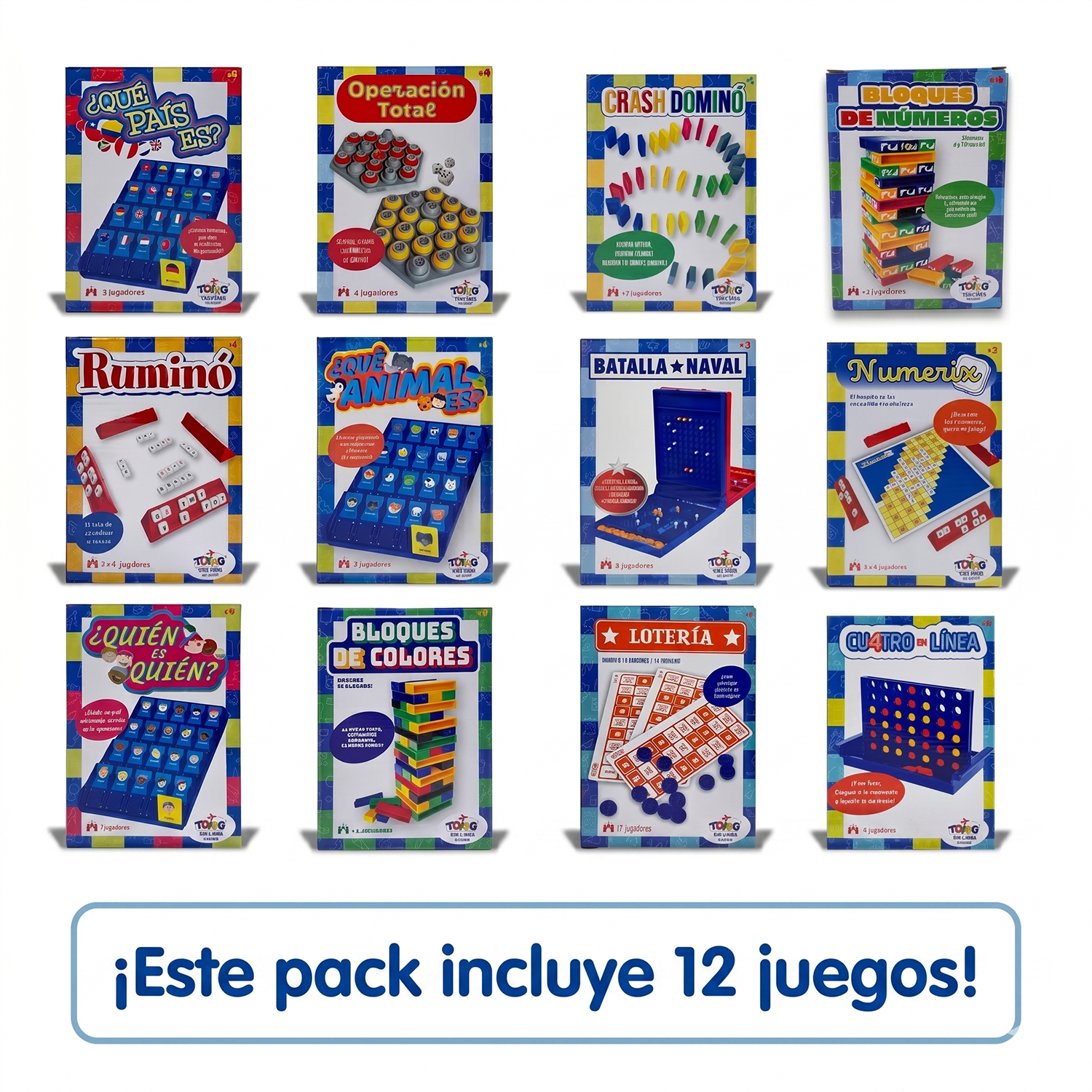 Pack x12 Juegos de Mesa Travel Game Toyng Surtidos-5