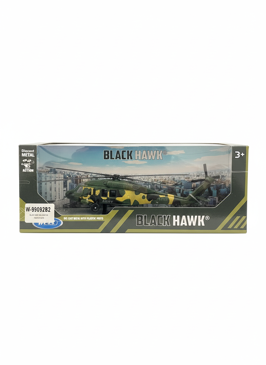 Helicoptero Blackwom Verde - Welly-6