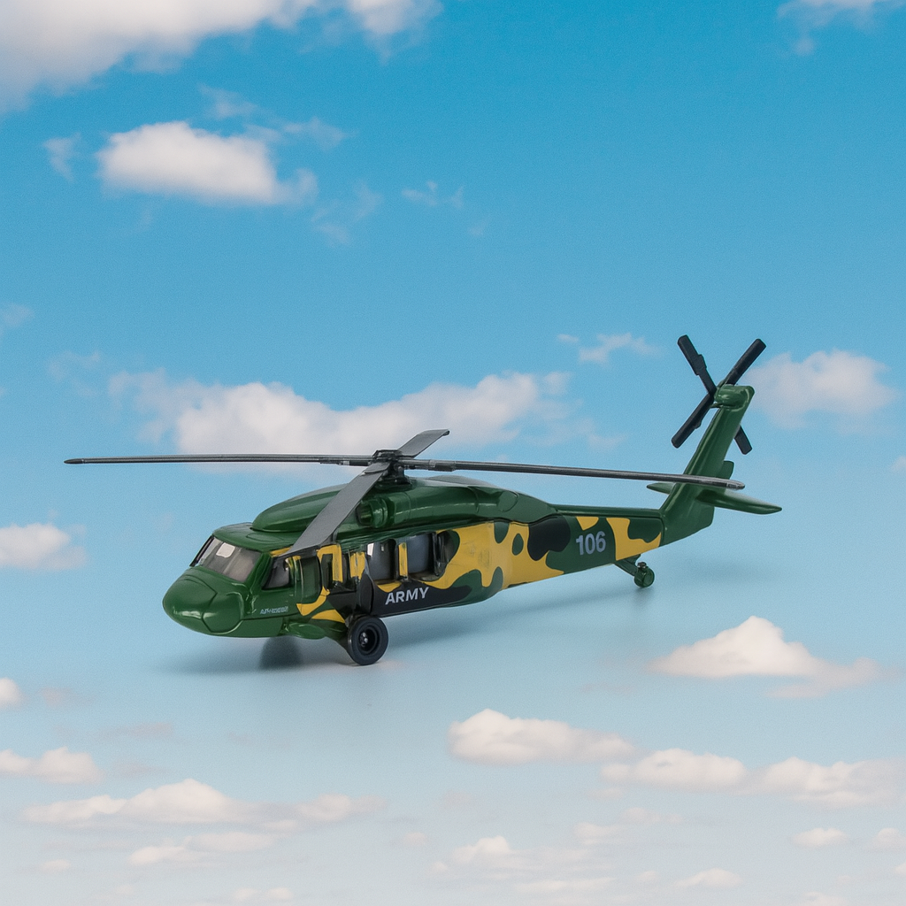 Helicoptero Blackwom Verde - Welly-8