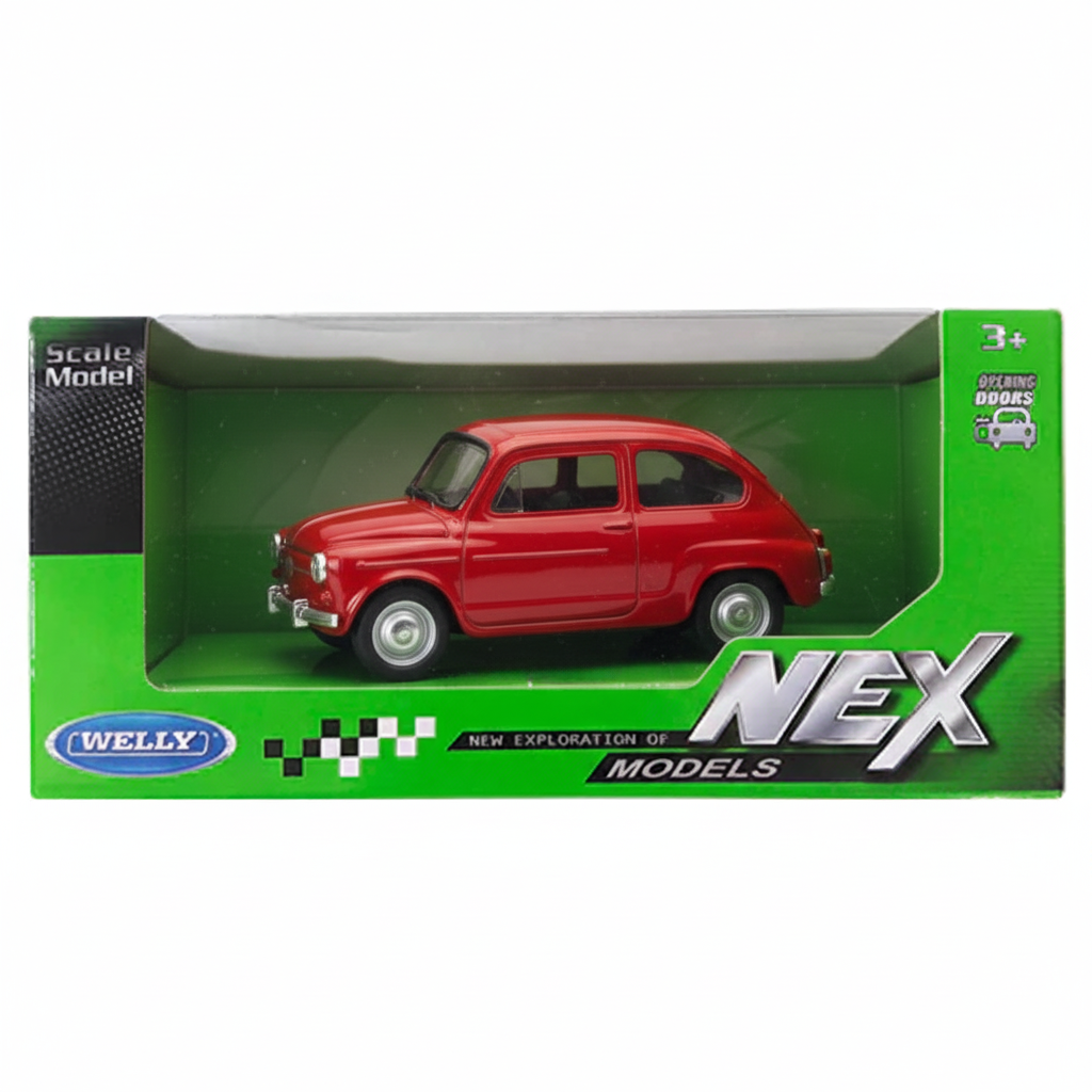 Auto Fiat 600 - Welly Escala 1:34:39-7