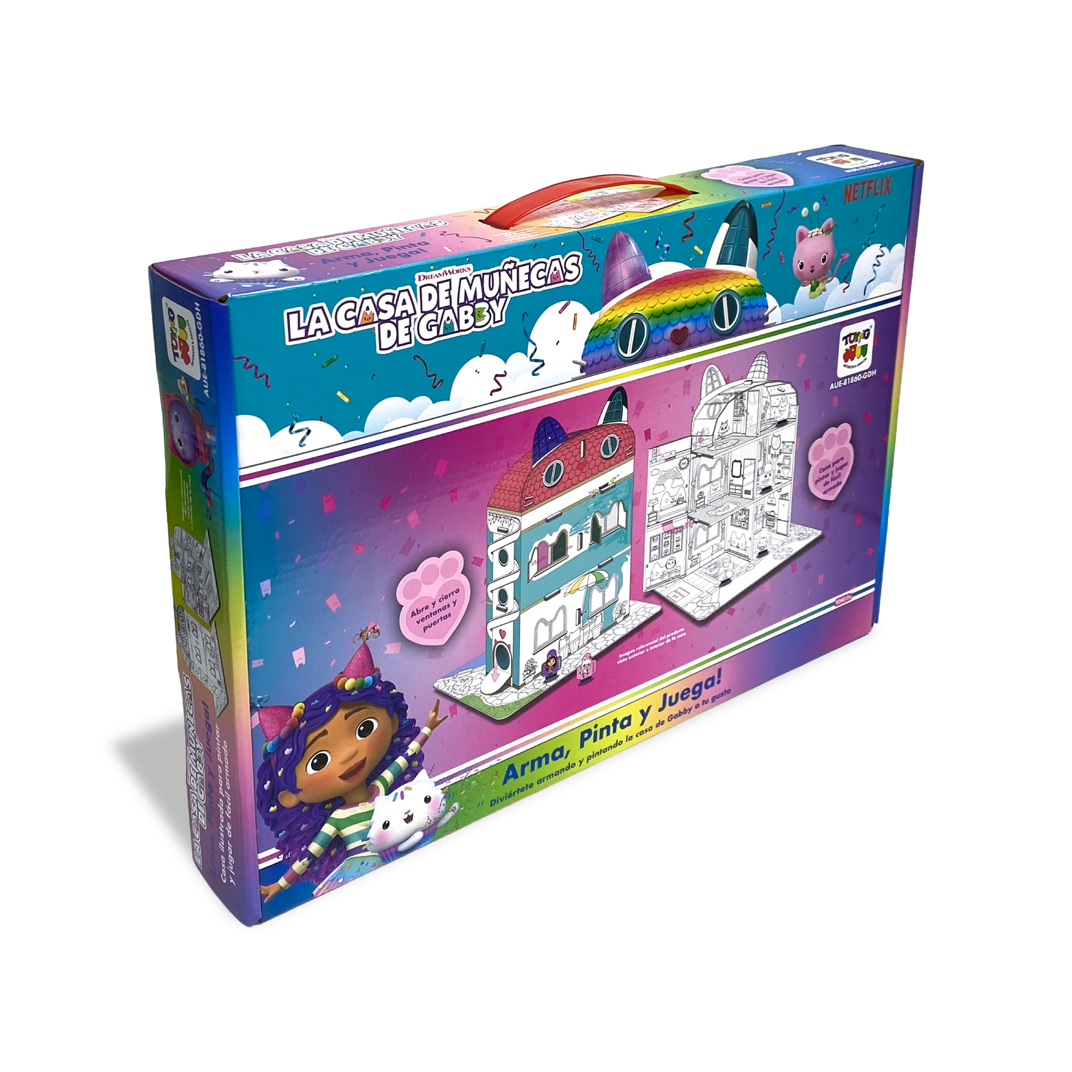 Casa para Armar, Pintar y Jugar (Chica) – Gabby’s Dollhouse-4