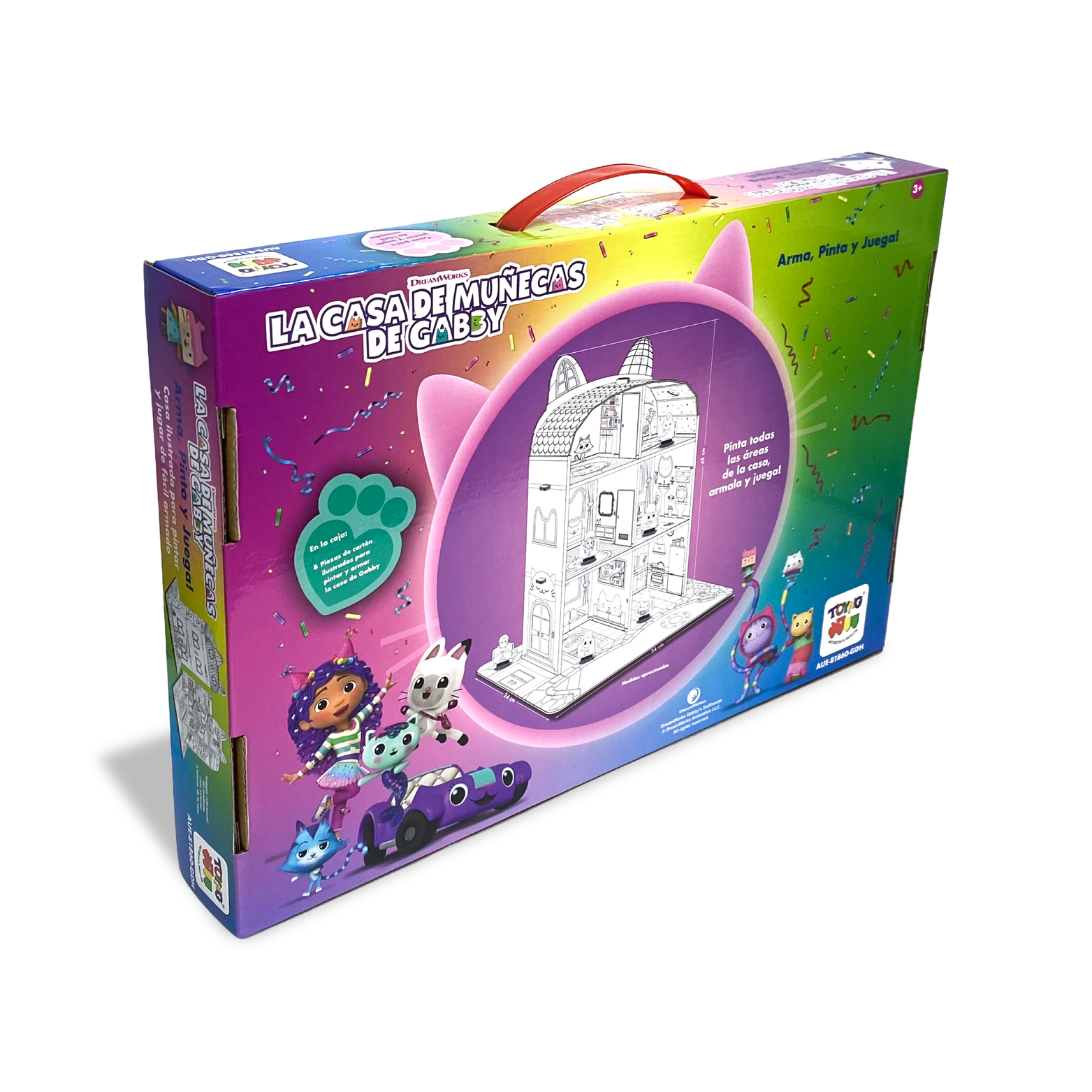 Casa para Armar, Pintar y Jugar (Chica) – Gabby’s Dollhouse-6