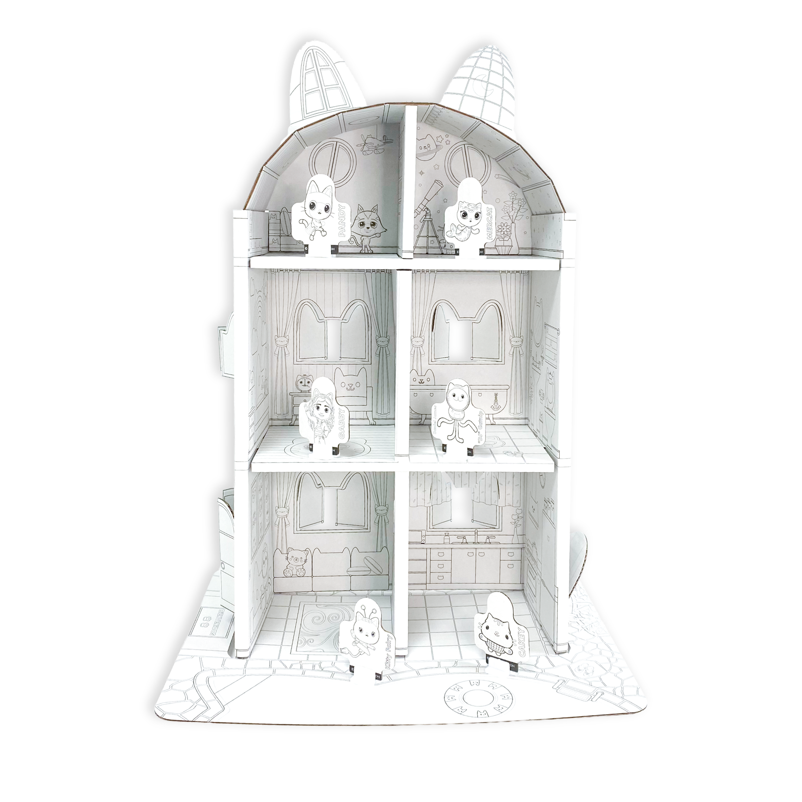 Casa para Armar, Pintar y Jugar (Chica) – Gabby’s Dollhouse-3