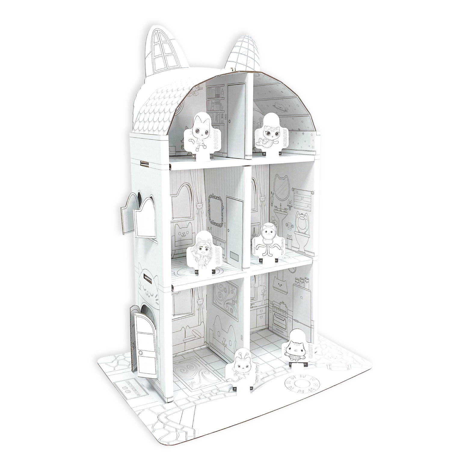 Casa para Armar, Pintar y Jugar (Chica) – Gabby’s Dollhouse-7