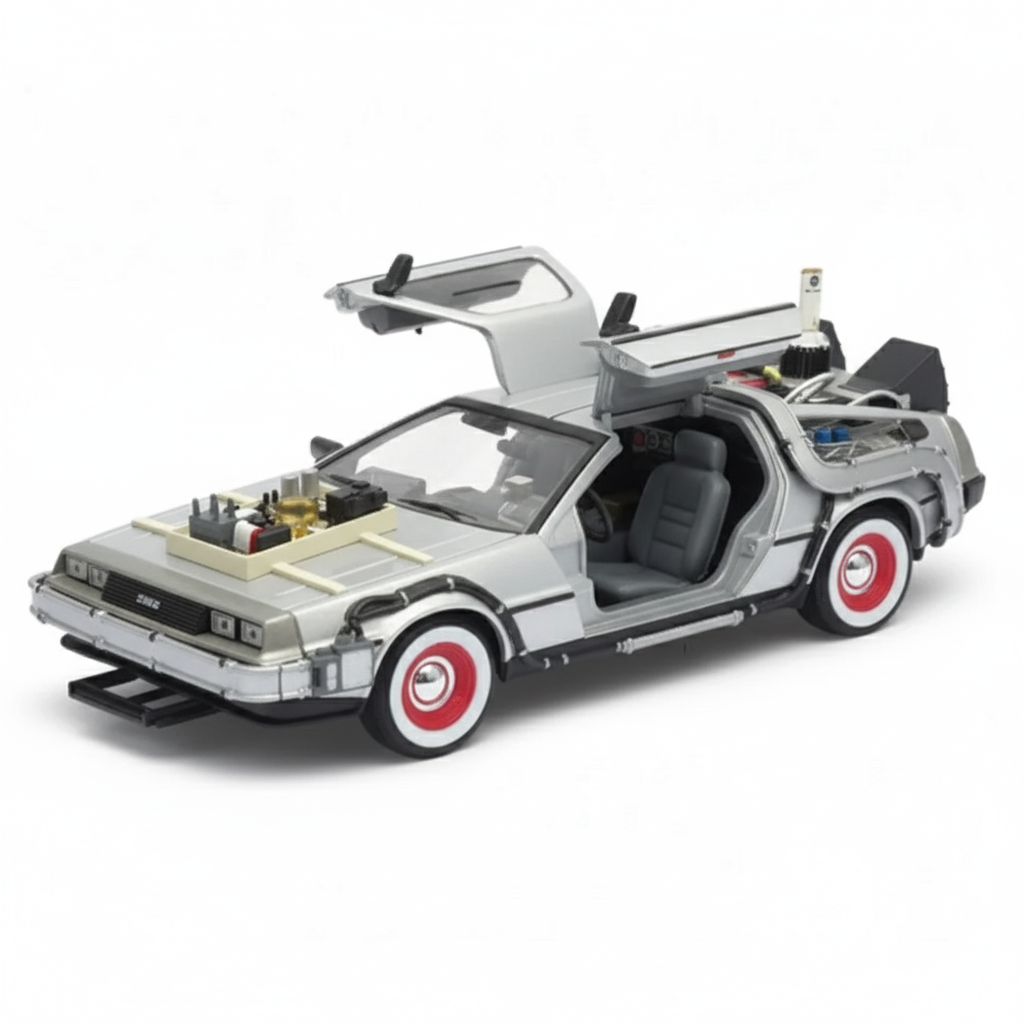 Back To The Future III Delorean - Welly Escala 1:24-2