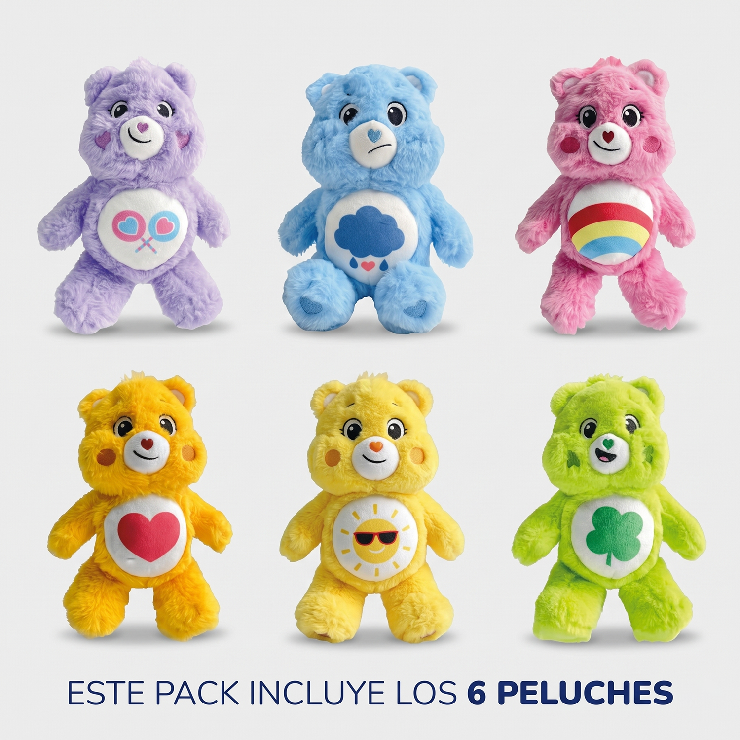 Pack x6 Peluches Cariñositos 20 cm Colección Completa-4