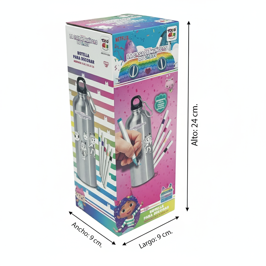 Botella Para Decorar - Gabby's Dollhouse-6