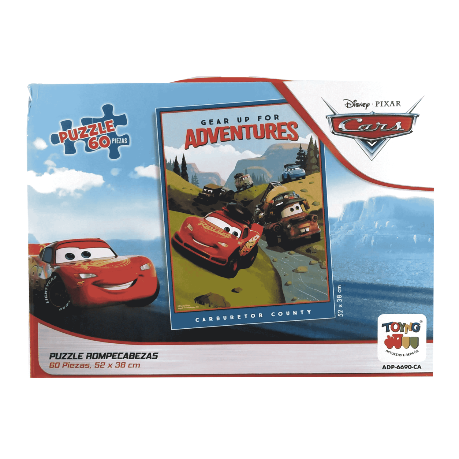 Puzzle 60 Piezas de Cars Maleta - Cars-2